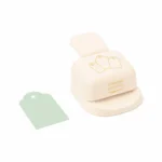 Vaessen Creative - Etiketten label pons 3 in 1 - 3,8 cm, 5,1 cm en 6,4 cm - ronde hoeken