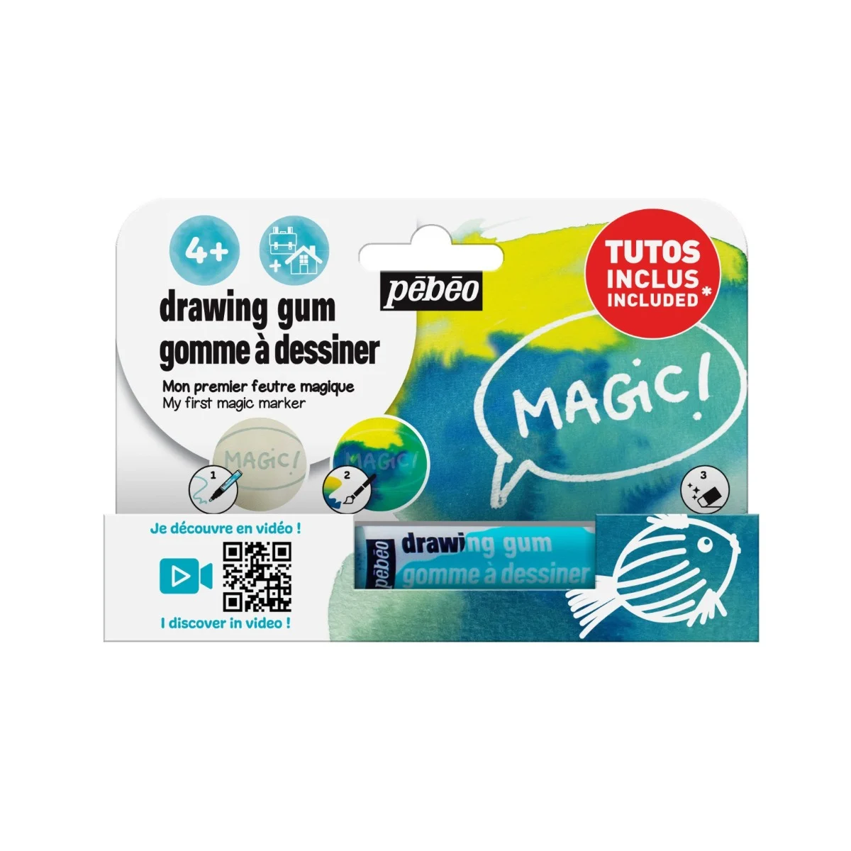 Pebeo drawing gum Maskeer pen - 4 mm