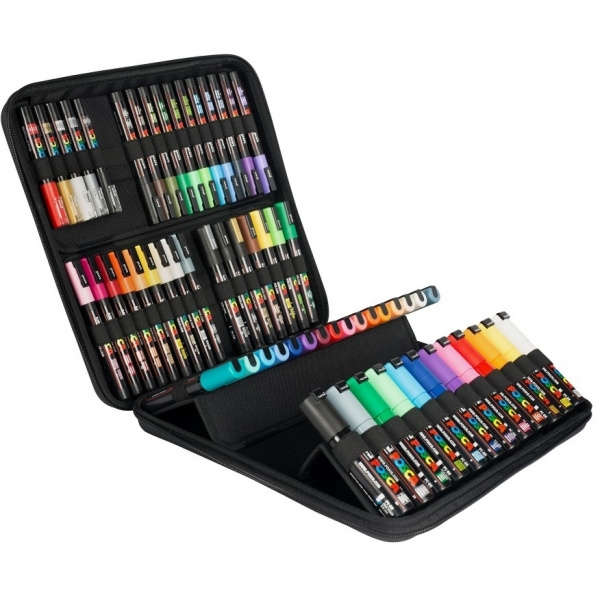 Uni  Posca Paintmarker Koffer 60 stuks