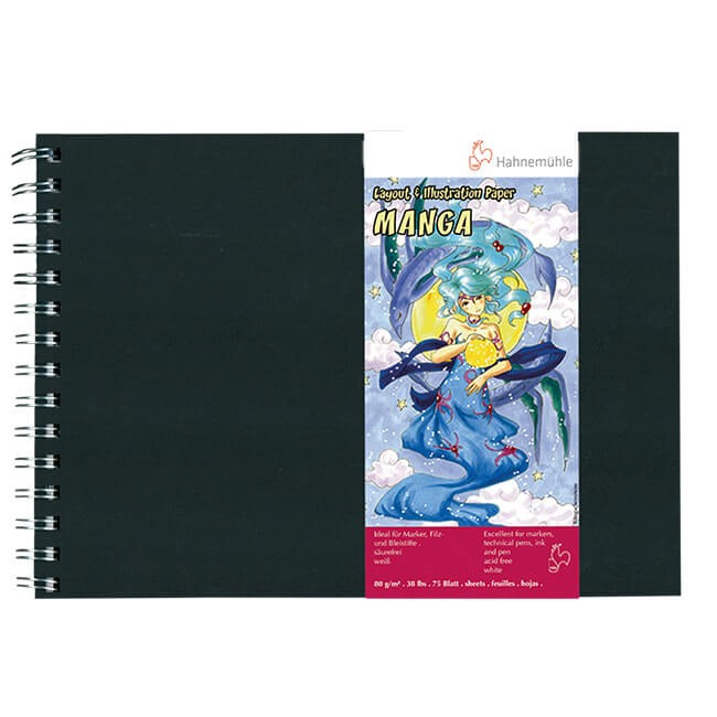 HahnemÃ¼hle Manga Layout & Illustration book ringband - 75 pagina's - Alcohol marker papier - A4
