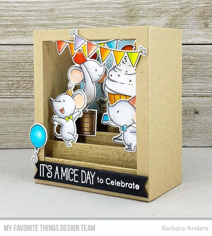 My Favorite Things clear stamps - set van 24 - BB Mice Day to Celebrate