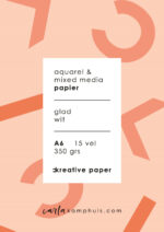 CKREATIVE Aquarelpapier & mixed media A6 - 15 vellen 350 grams - by Carla Kamphuis