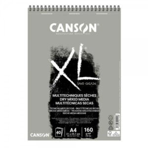 Canson XL Dry Mixed Media papierblok - 40 vellen - Sand Grain Grey - A4