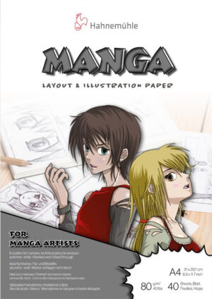 HahnemÃ¼hle Manga Layout & Illustration papier - 40 vellen - Alcohol marker papier - A4
