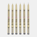 Sakura Pigma Micron Fineliners Zwart - set van 6