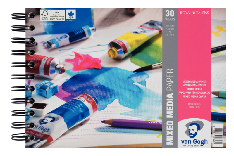 Van Gogh Mixed Media papierblok - 30 vellen - 300 grams - A5