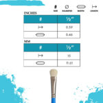 Princeton Select Penseel Serie 3750 - Lunar Mop size 1/2