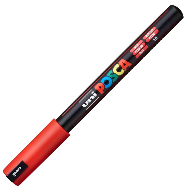 Uni Posca Paint Marker PC-1MR - Ultra Fijn - Rood