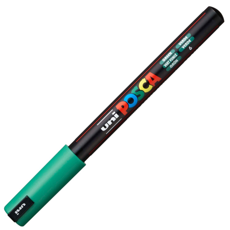 Uni Posca Paint Marker PC-1MR - Ultra Fijn - Groen