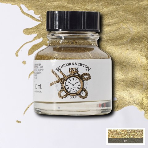 Winsor & Newton Vloeibare inkt 30 ml - Goud