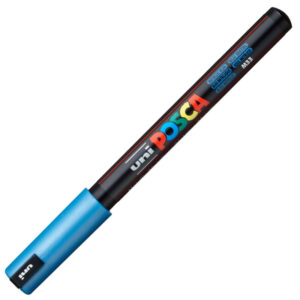 Uni Posca Paint Marker PC-1MR - Ultra Fijn - Metallic Blauw