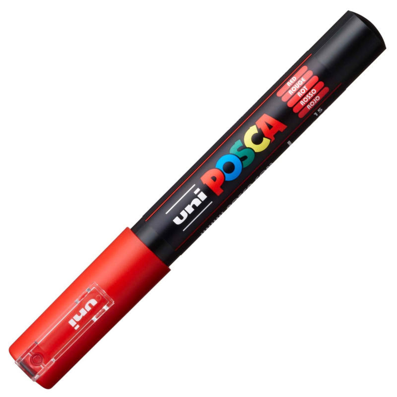 Uni Posca Paint Marker PC-1MC conische punt  - Rood