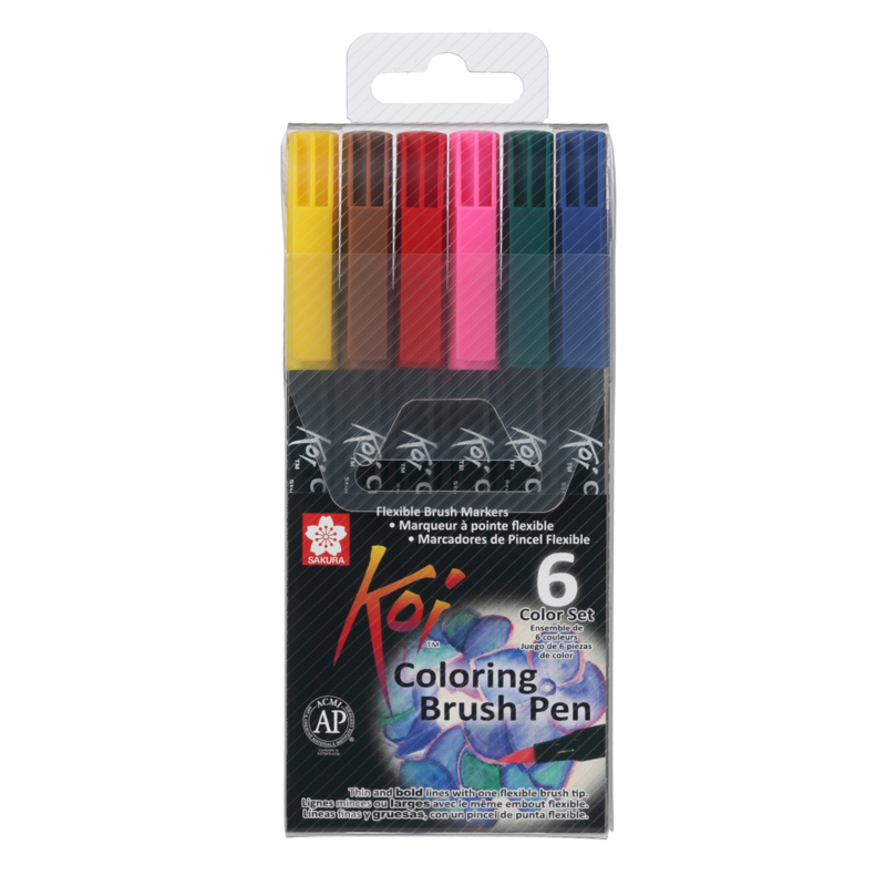 Sakura Koi coloring brush pen Bright - set van 6