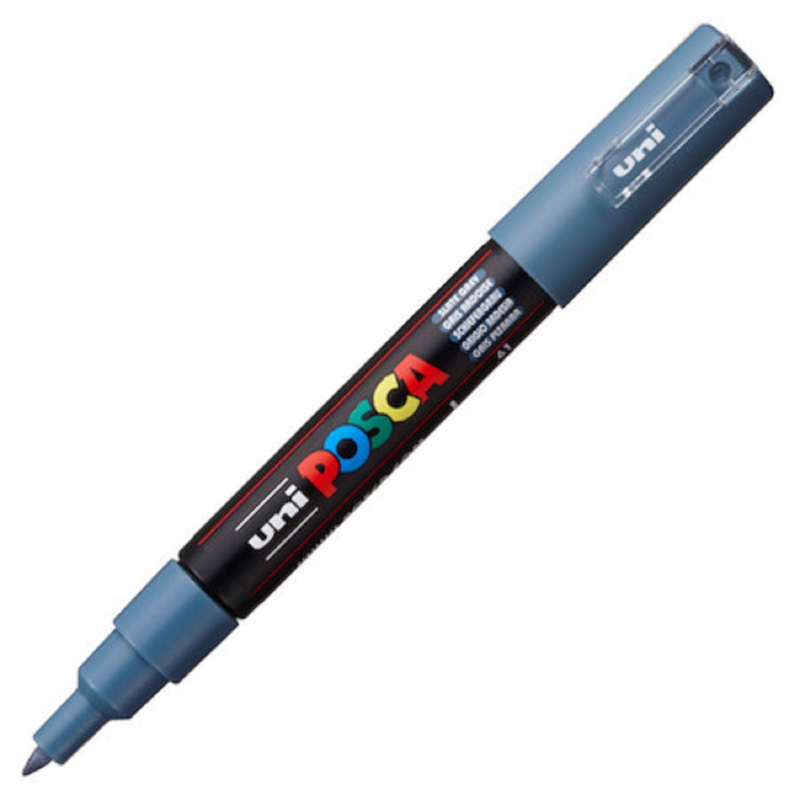 Uni Posca Paint Marker PC-1MC conische punt  - Lijsteengrijs