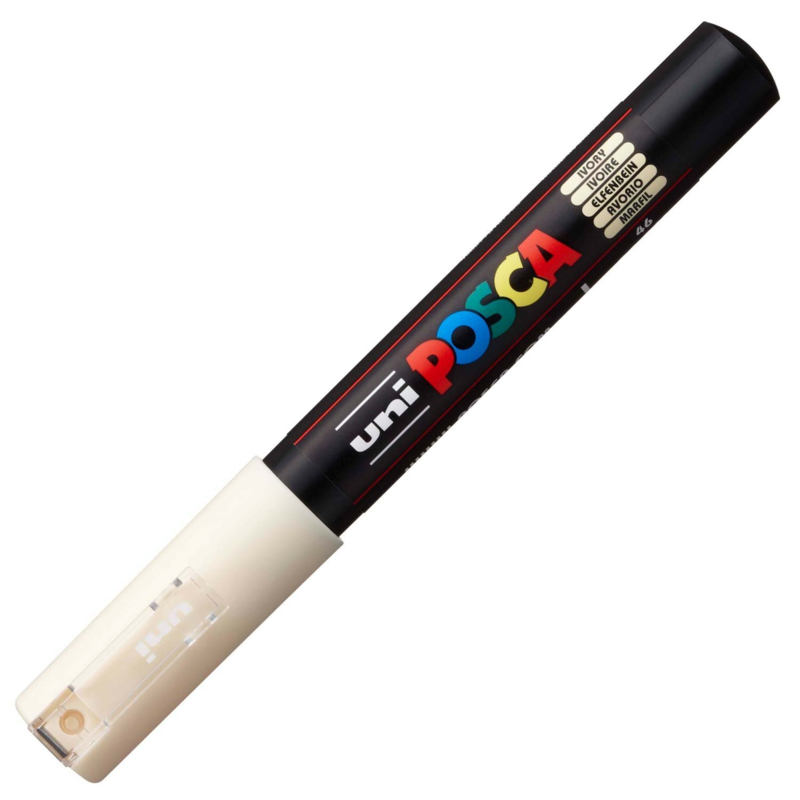 Uni Posca Paint Marker PC-1MC conische punt  - Ivoor