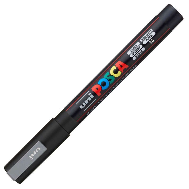 Uni Posca Paint Marker PC-3M  - Zilver