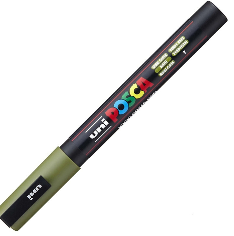 Uni Posca Paint Marker PC-3M  - Khaki groen