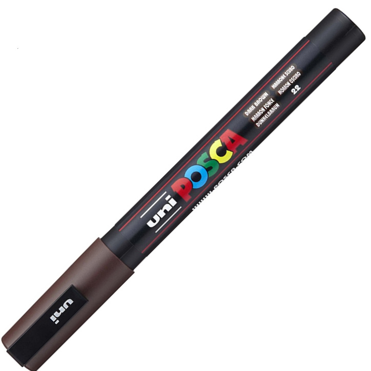 Uni Posca Paint Marker PC-3M  - Donkerbruin