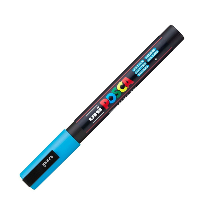 Uni Posca Paint Marker PC-3M  - Lichtblauw