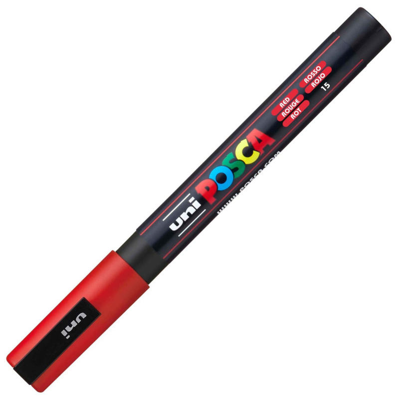 Uni Posca Paint Marker PC-3M  - Rood