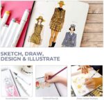 Ohuhu Alcohol marker papier pad 17,5 x 16,5 cm - 200 grams - 30 vellen