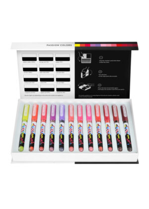 Karin Pigment DecoBrush Acrylmarkers  - set van 12 - Passion Colors