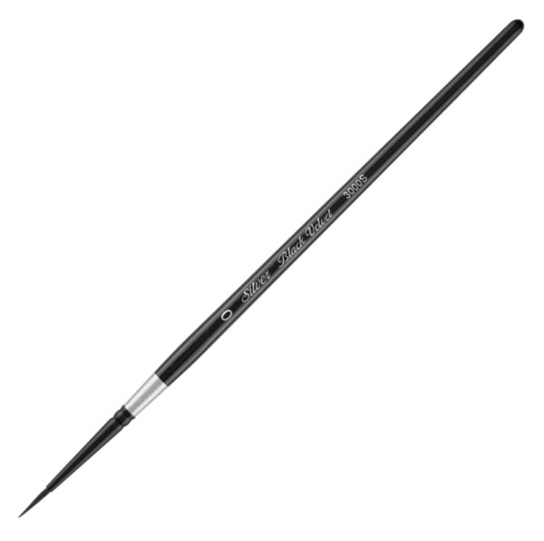 Silver Brush Black Velvet - Aquarel, Inkt & Gouache penseel Round - Serie 3000S - maat 0