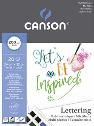 Canson Mix Media Lettering papierblok - 20 vellen - 200 grams - 24 x 32 cm