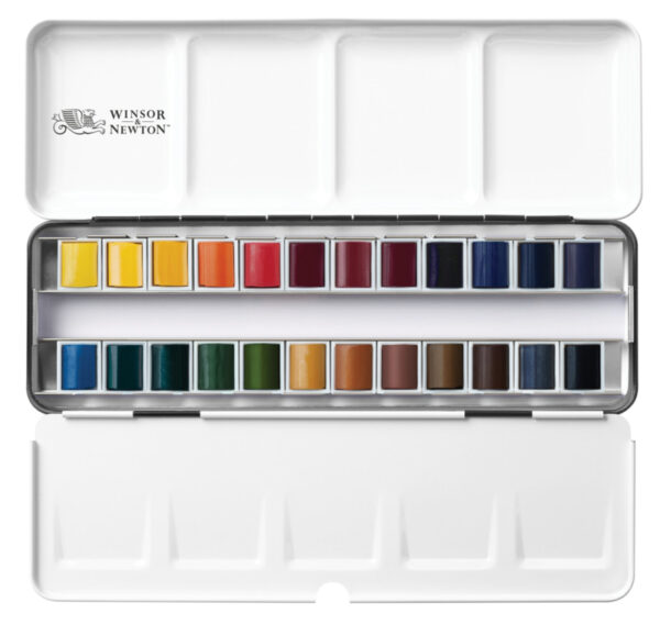 Winsor & Newton Professional - Aquarelverf set van 24 kleuren