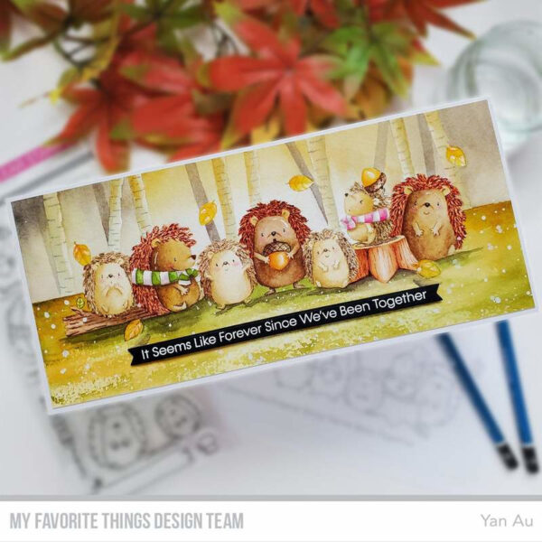 My Favorite Things clear stamps - set van 21 - Happy Hedgehogs