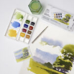 Winsor & Newton Cotman Aquarelverf - pocket set van 8 + penseel - Landscape