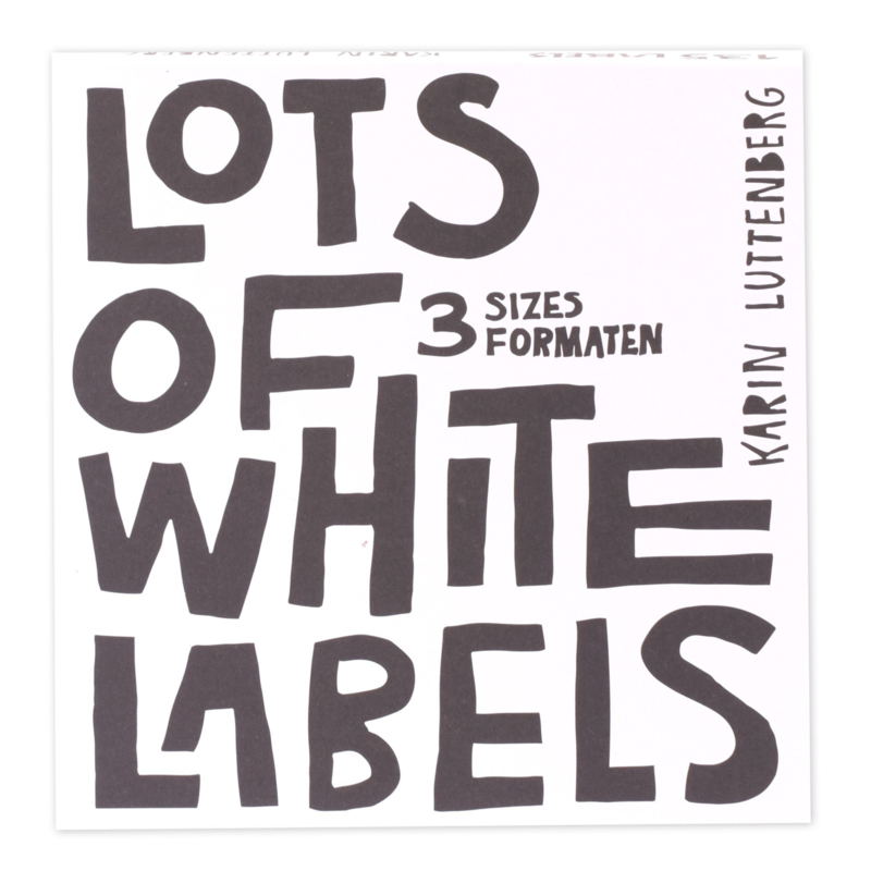 Paperfuel Labelblok 15 x 15 cm - 135 blanco labels - Lots of White Labels