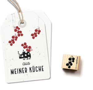 Cats on Appletrees - Houten stempel - 15x15mm - Currant
