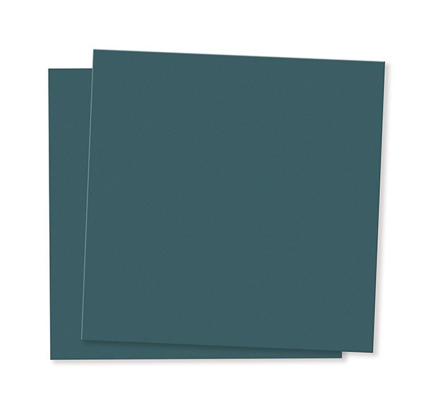 Cats on Appletrees - dubbele blanco kaarten 10x10cm  - set van 5 - Lagoon