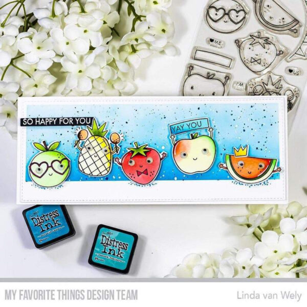 My Favorite Things clear stamps - set van 19 - Bunch of Happiness