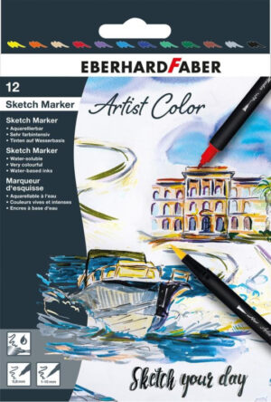 Eberhard Faber Artist Color Dual Brush Pennen - set van 12