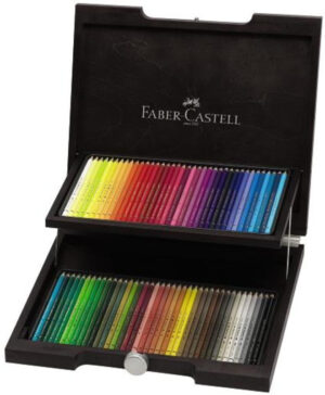 Faber Castell kleurpotloden Polychromos 3,8mm kerndikte - set van 72 in houten kist