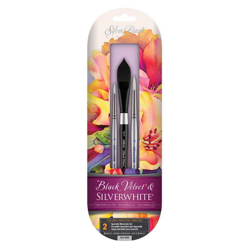 Silver Brush Black Velvet & Silverwhite penselen - Set van 3