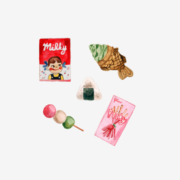 Mossery stickers - Artist Series - Japanese Snacks