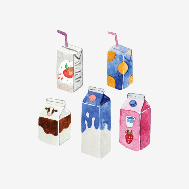 Mossery stickers - Artist Series - Carton Drinks