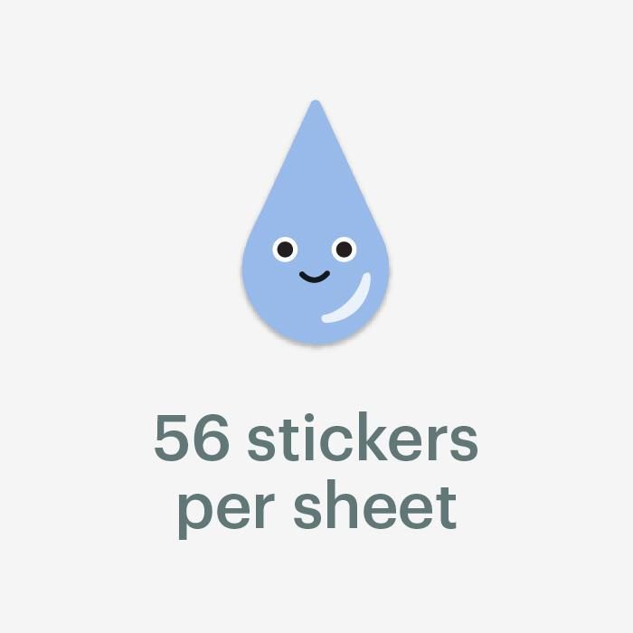 Mossery stickers - Water Droplet