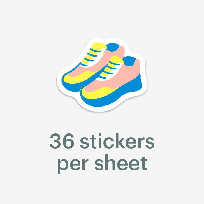 Mossery stickers - Running Shoes