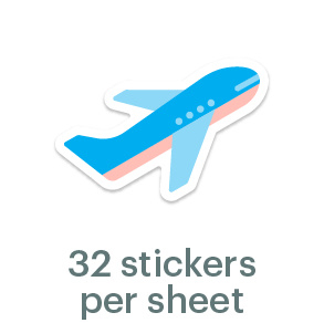 Mossery stickers - Aeroplane