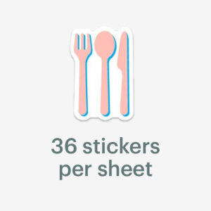 Mossery stickers - Cutlery