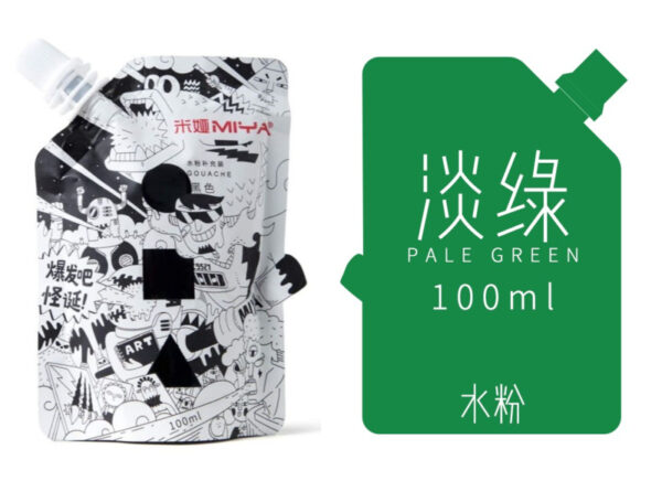 MIYA HIMI - Gouache - Refill bag (navulling) 100ml - Pale Green