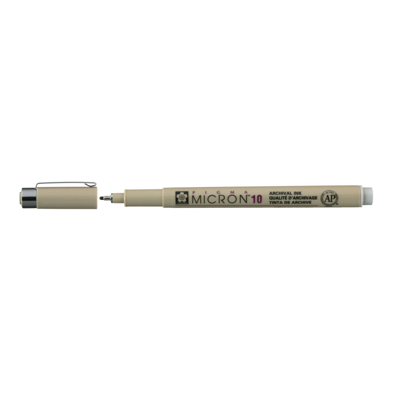 Sakura Pigma Micron 10 Fineliner - 0,6mm - Koudgrijs Licht