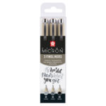 Sakura Pigma Micron set 3 Fineliners 05 -0,45mm - zwart en grijs