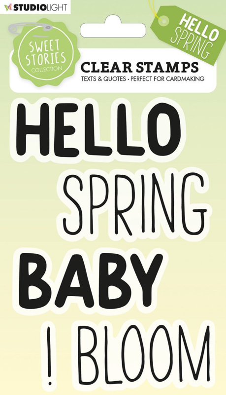 Studio Light Clear Stamp A6 - Sweet Stories - Hello spring nr.214