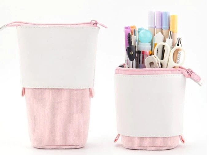 Pop-Up Etui - uitschuifbare etui - Roze