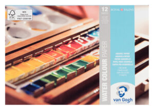 Van Gogh Aquarelpapier 10,5 x 15 cm  -12 vellen 300 grams Wit